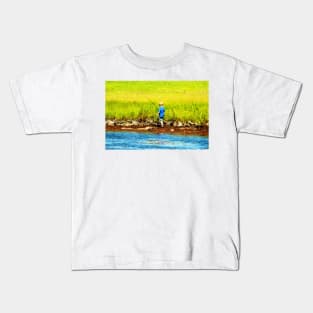 Young Fisherman Kids T-Shirt